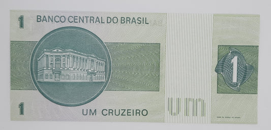 1980 Banco Central Do Brasil, Brazil - 1 (One) Brazilian Cruzeiro Banknote P-191AC
