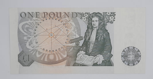 1978 Bank of ENGLAND, UK - £1 (One) British Pound Banknote Serial No.13S 165872 P-377a