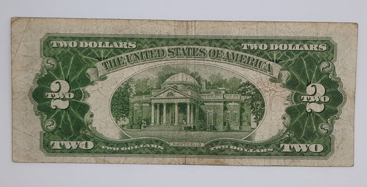 1928 United States of America - 2 (Two) US Dollars Silver Certificate Banknote Serial No. E 29010836 A P-377