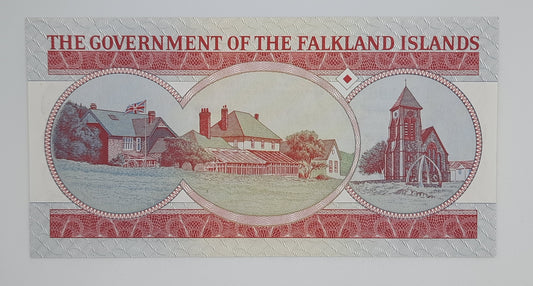 2005 Falkland Islands Government - £5 (Five) Falkland Pounds FKP Banknote Serial No. B 119677 P-17
