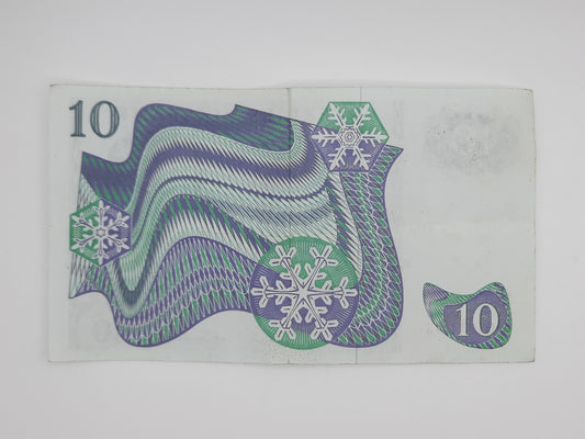 1963 Sweden, Sveriges Riksbank - 10 Swedish Kronor SEK Banknote Serial NO. G 620101 P-52a