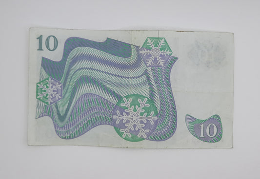 1963 Sweden, Sveriges Riksbank - 10 Swedish Kronor SEK Banknote Serial NO. C 001833 P-52a