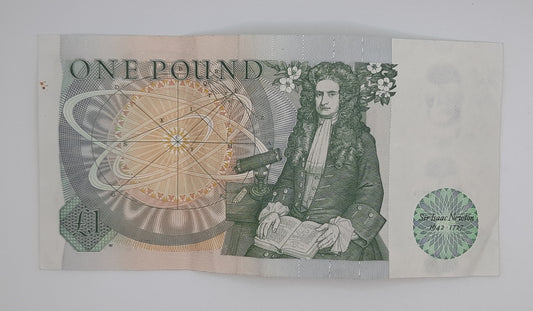 1981 Bank of ENGLAND, United Kingdom - £1 (One) British Pound Banknote, Serial No. CN27 303611