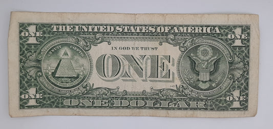 1995 United States of America - 1 (One) US Dollar Federal Reserve Banknote P-471 Serial No. L 17674114 K