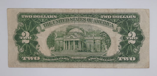 1953A United States of America - 2 (Two) US Dollars Silver Certificate Banknote P-380a Serial No. A 47689102 A