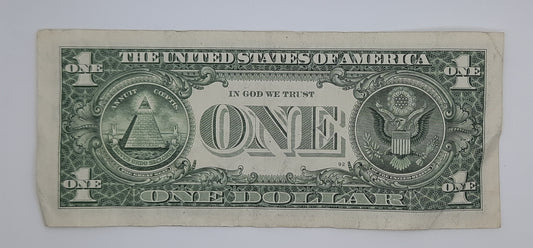 2013 United States of America - 1 (One) US Dollar Federal Reserve Banknote P-471 B 00906661 F