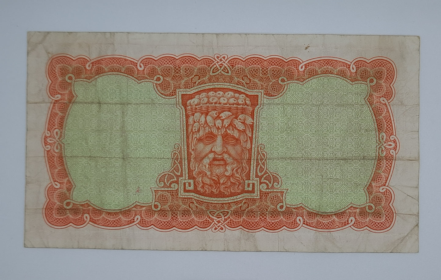 1968 Ireland, The Central Bank of Ireland - 10 Shillings Banknote Serial No. 87P 616551 P-63a