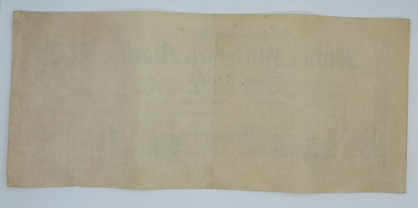 1923 Germany Weimarer Republic - 50000000 German Mark Banknote P-97b Serial No. R 4258726