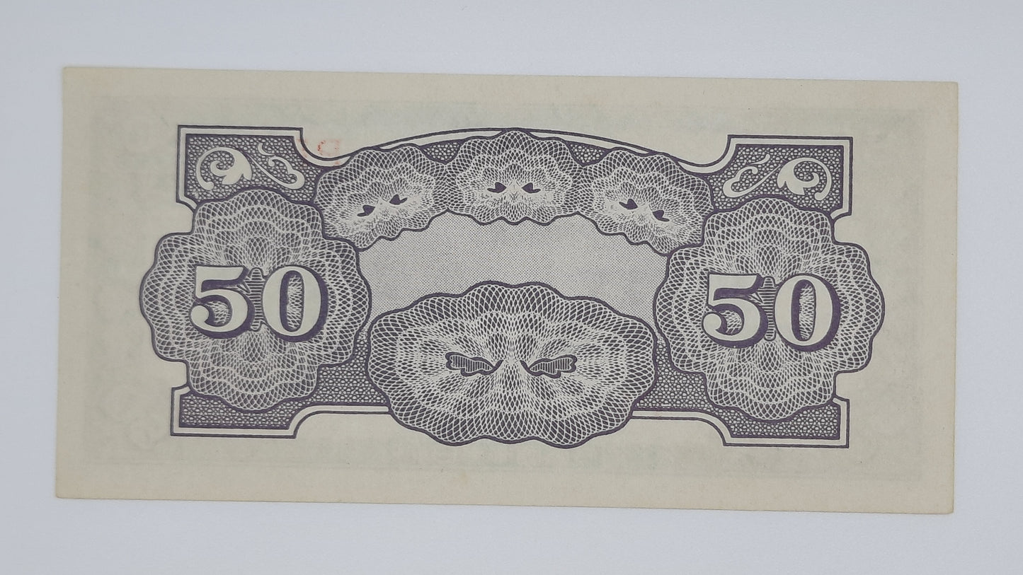 1942 Philippines, The Japanese Government - 50 Centavos Banknote P-105x P1