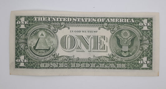 1985 United States of America - 1 (One) US Dollar Federal Reserve Banknote P-454 Serial No. E 02923623 E