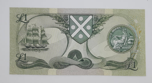 1988 The Bank of Scotland UK - £1 (One) Scottish Pound Banknote Serial No. E12 0208052