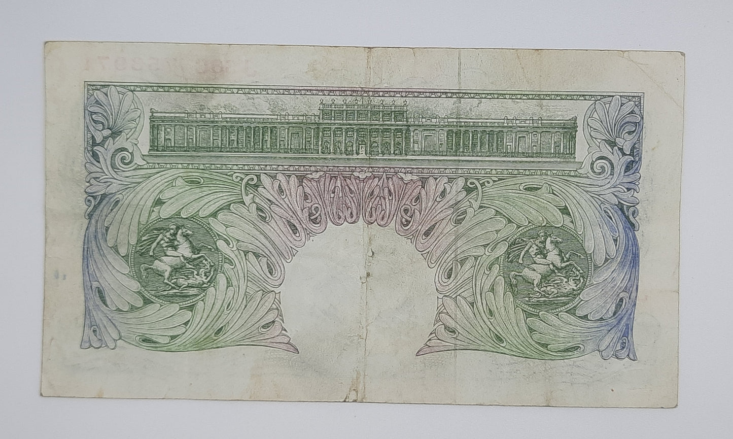 1950 Bank of ENGLAND, UK - £1 (One) British Pound Banknote Serial No. J56C 753971 B369a