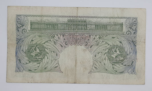 1950 Bank of ENGLAND, UK - £1 (One) British Pound Banknote Serial No. Y58B 613145