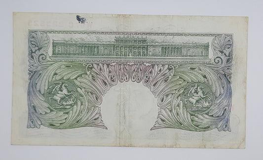 1950 Bank of ENGLAND, UK - £1 (One) British Pound Banknote Serial No. W67C 223525