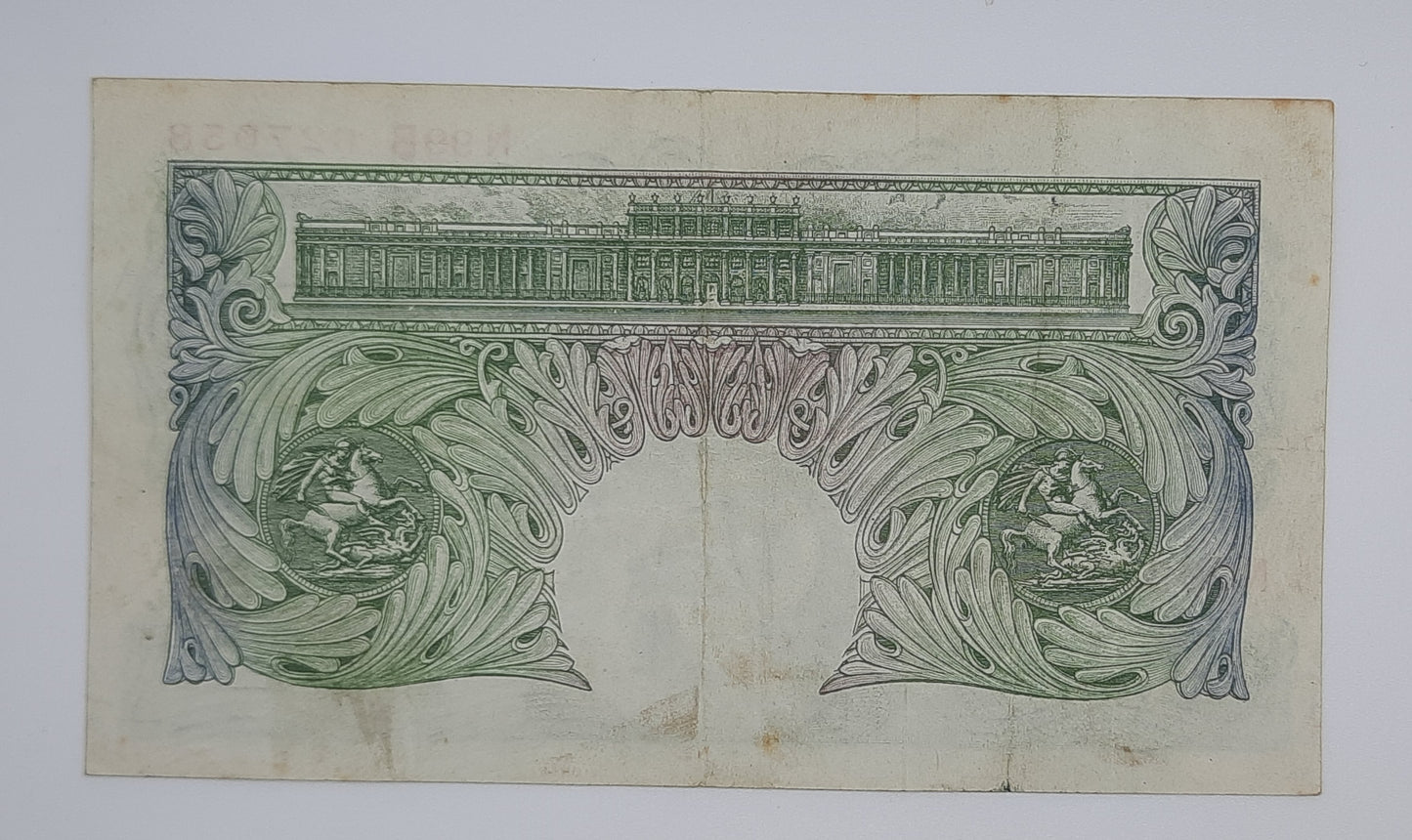 1950 Bank of ENGLAND, UK - £1 (One) British Pound Banknote Serial No. N99B 627058