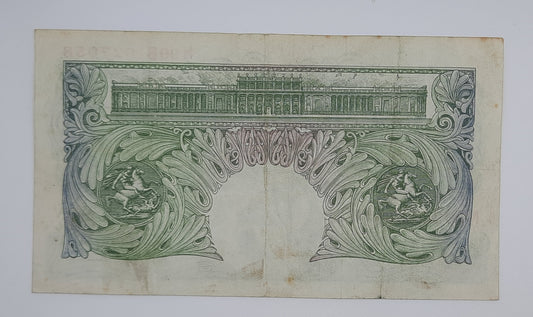 1950 Bank of ENGLAND, UK - £1 (One) British Pound Banknote Serial No. N99B 627058