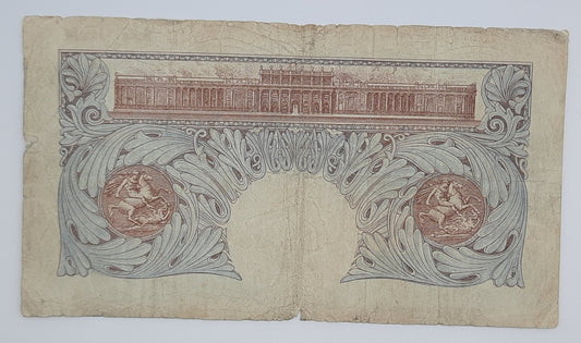 1940 Bank of England, UK - £1 (One) British Pound Banknote P-367 Serial No. X82D 814861