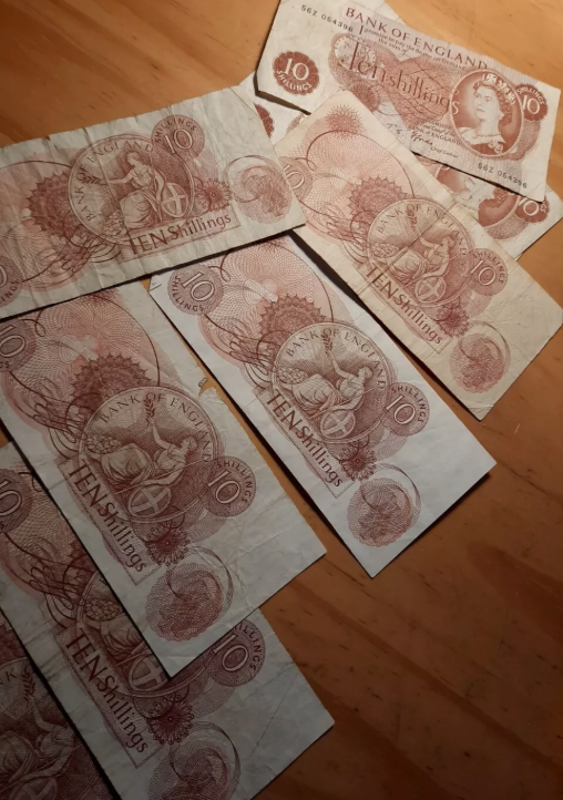 1960s -1970s Bank of England 10 /- British Shillings old Banknote - various Cashiers available on request