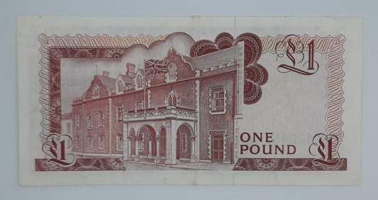 1979 Government of Gibraltar - £1 (One) Gibraltar Pound Banknote First Run Serial No. K 480463 P-20b