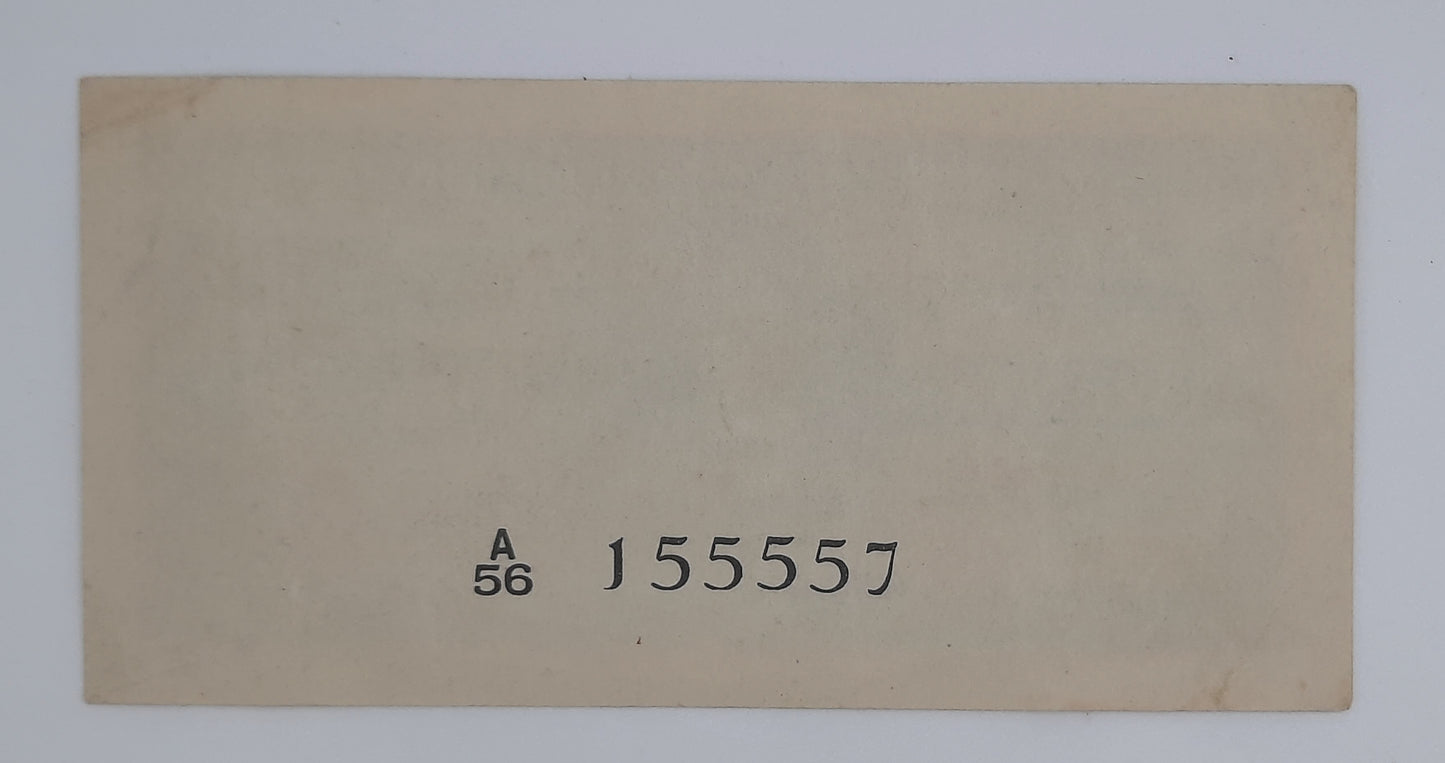 1947 Ceylon Sri Lanka - 25 Cents Banknote P-44b King George VI Serial No. A56 155557