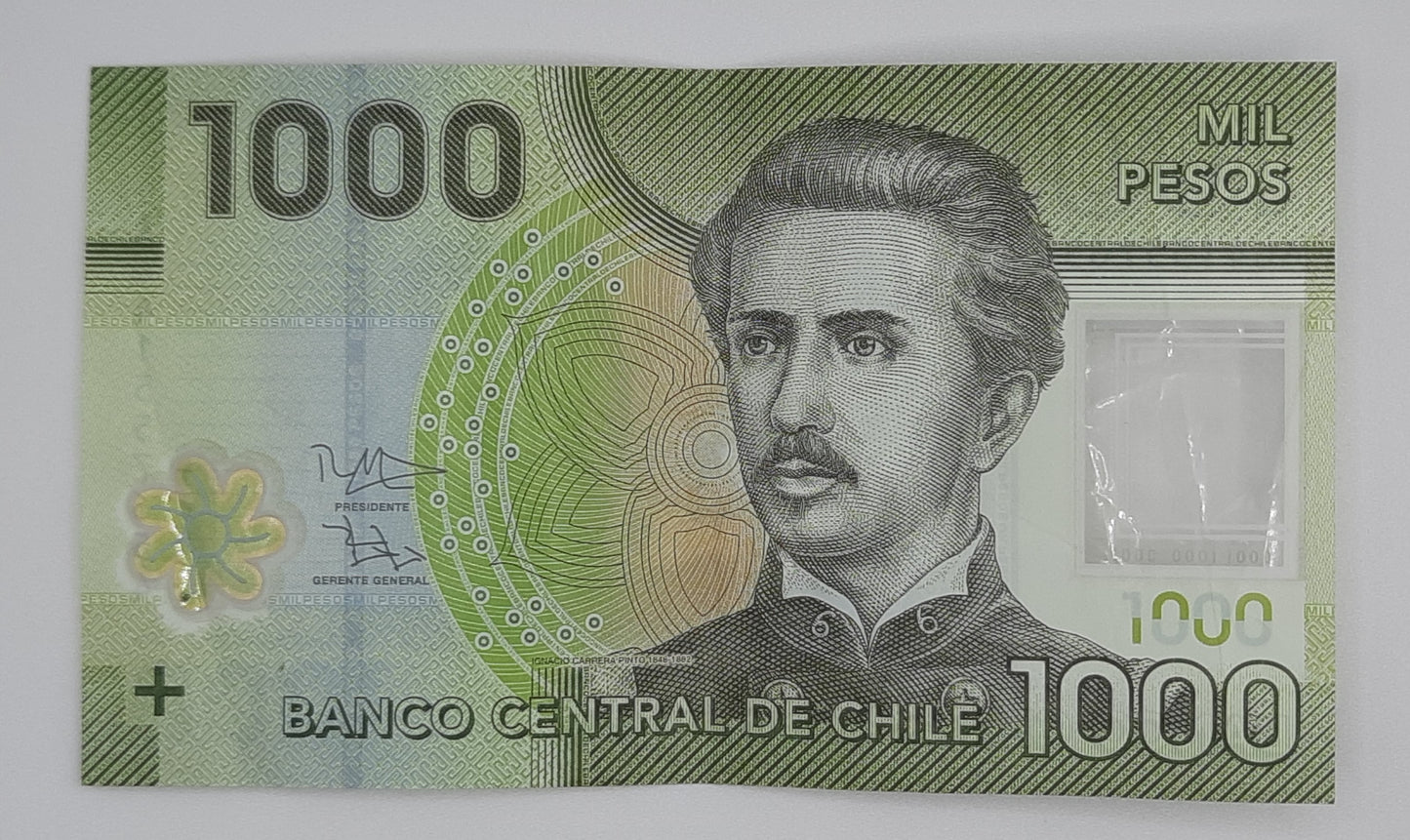 2014 Banco Central De Chile – 1000 Chilean Pesos Banknote P-161 Serial No. AG 41557654