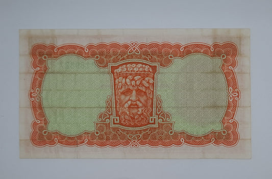 1965 Ireland, The Central Bank of Ireland - 10 Shillings Banknote Serial No. 50P 189827 P-63a