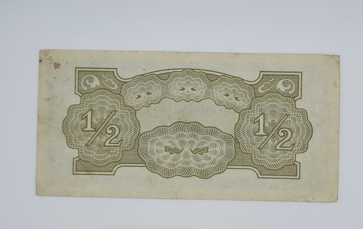 1942 Burma, The Japanese Government - 1/2 (Half) Rupee Banknote P-13b BD