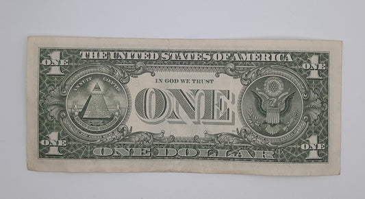 1985 United States of America - 1 (One) US Dollar Federal Reserve Banknote P-454 Serial No. E 76256245 C