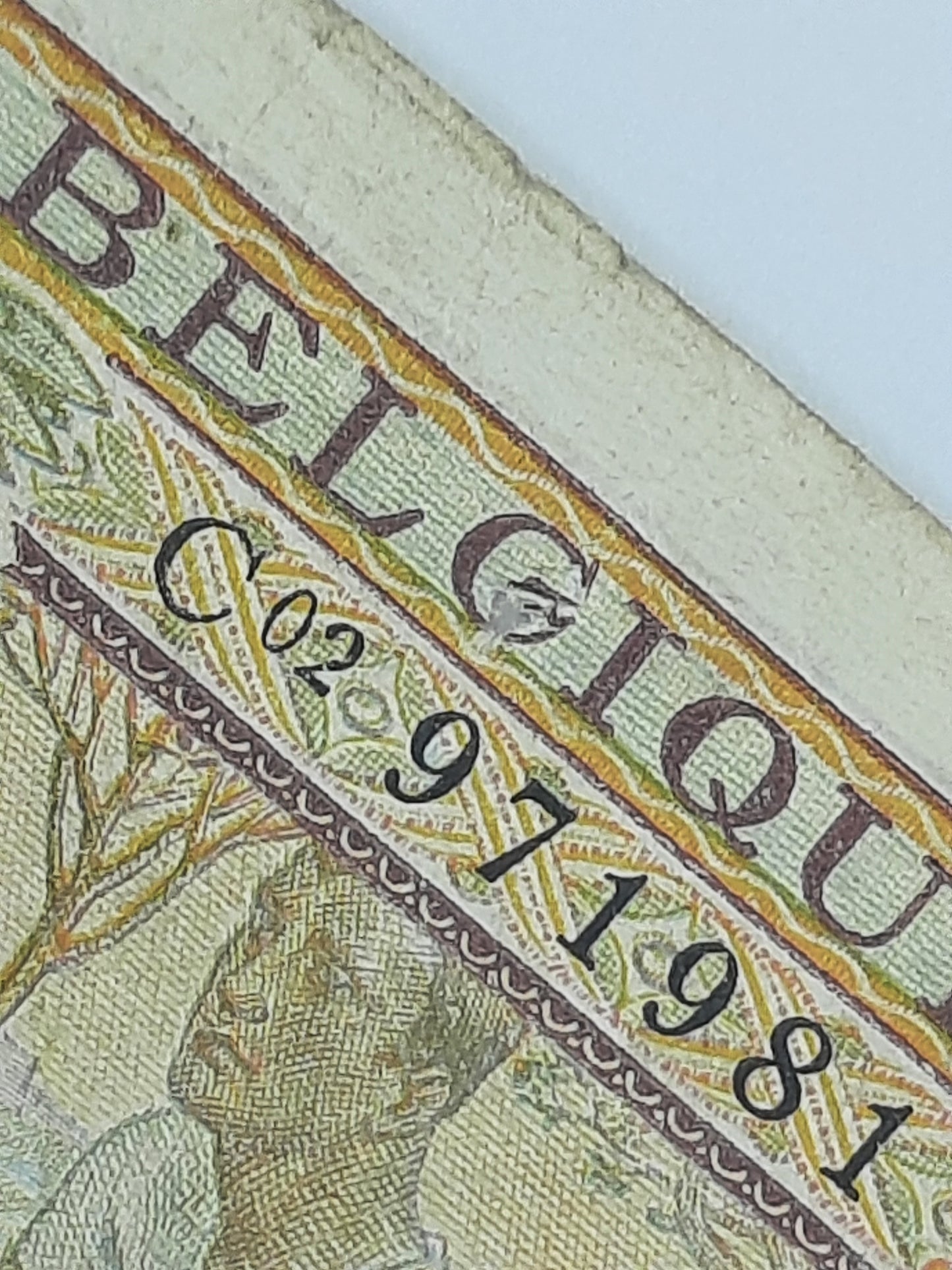 1948 Belgium, Banque Nationale Belgique - 50 Belgian Francs Banknote Serial No. C02 971981 P-133a