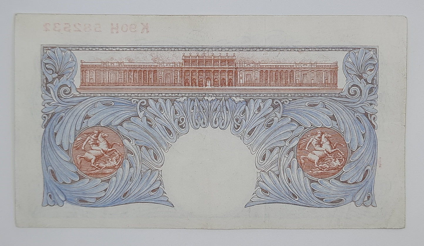 1940 Bank of England, UK - £1 (One) British Pound Banknote P-367 Serial No. K90H 582531