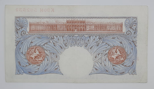 1940 Bank of England, UK - £1 (One) British Pound Banknote P-367 Serial No. K90H 582531