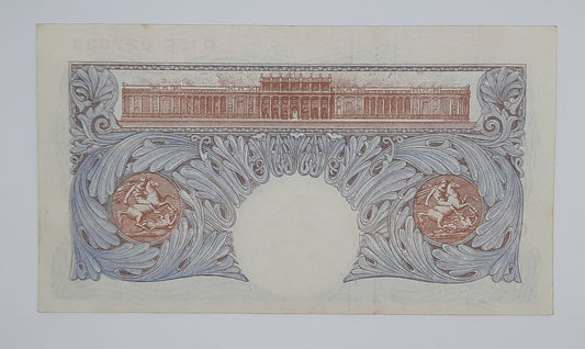 1940 Bank of England, UK - £1 (One) British Pound Banknote P-367 Serial No. O13E 027633