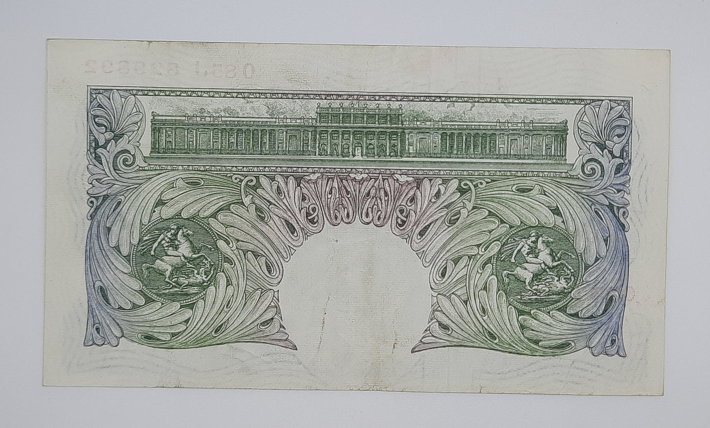 1955 Bank of ENGLAND, UK - £1 (One) British Pound Banknote Serial No. O85J 829892 B369b