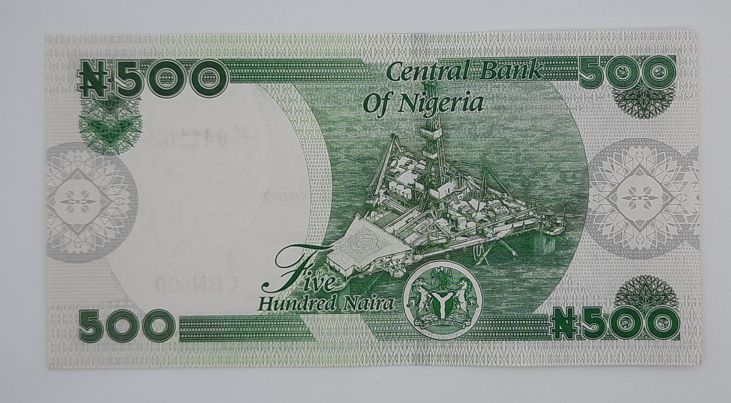 2025 Central Bank of Nigeria - 500 Nigerian Naira Banknote P-48 Dr. Nnamdi Azikiwe